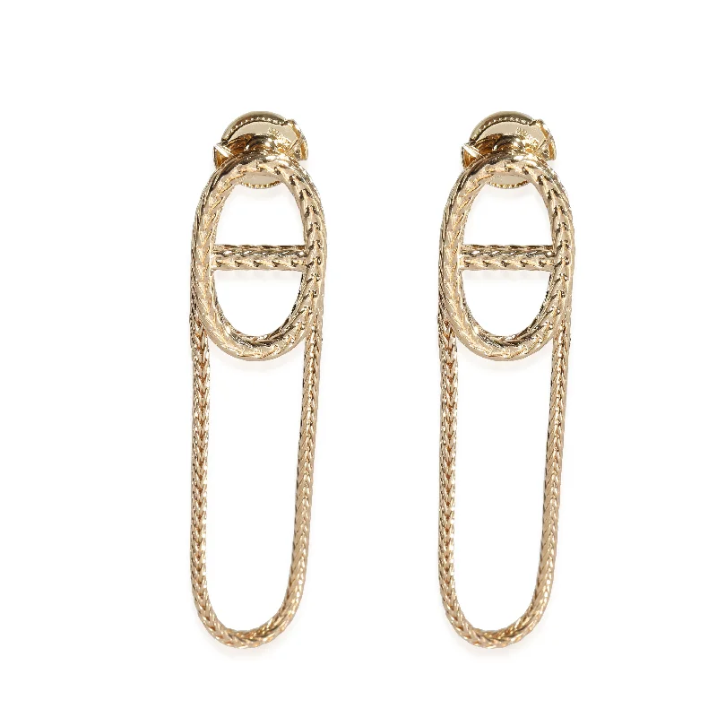 Customized Silver Jewelry For Unique Style Hermès Chaine d'ancre Danae Earrings in 18K Yellow Gold Customized Silver Jewelry For Unique Style Hermès Chaine d'ancre Danae Earrings in 18K Yellow Gold