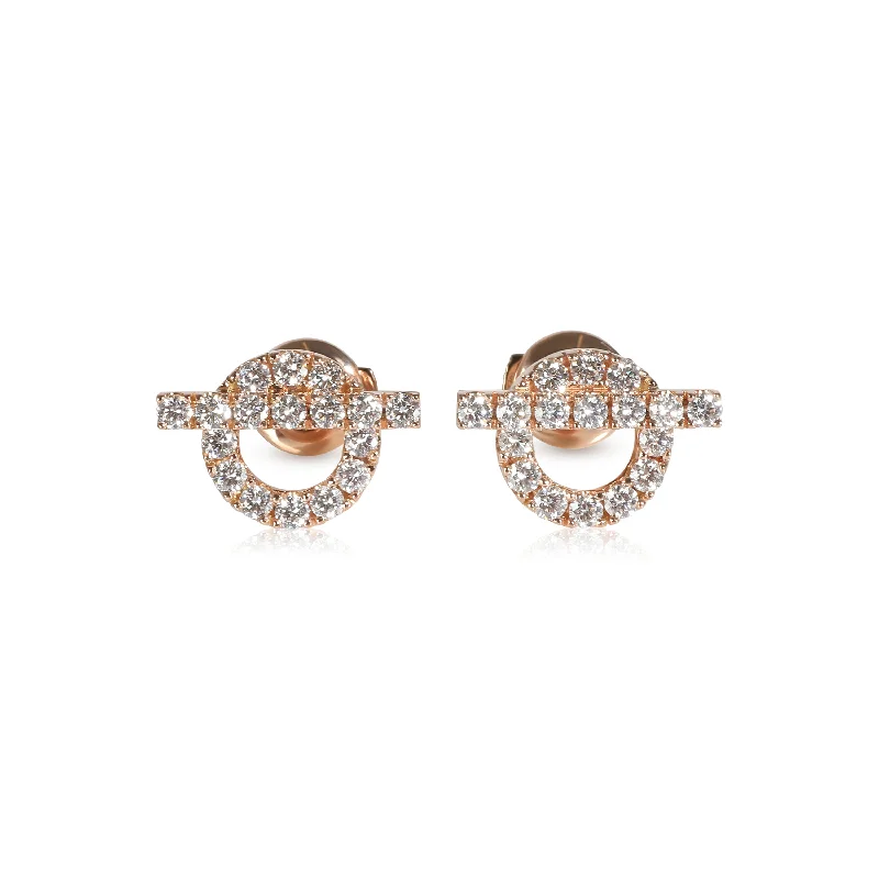 Adjustable Charm Bracelets For A Perfect Fit Hermès Finesse Earrings in 18k Rose Gold 0.92 CTW Adjustable Charm Bracelets For A Perfect Fit Hermès Finesse Earrings in 18k Rose Gold 0.92 CTW