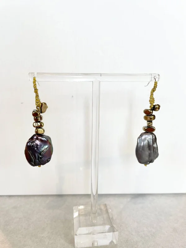 Luxury Jewelry Without The Luxury Price Tag Lupi Baroque Earrings In Peacock Pearl