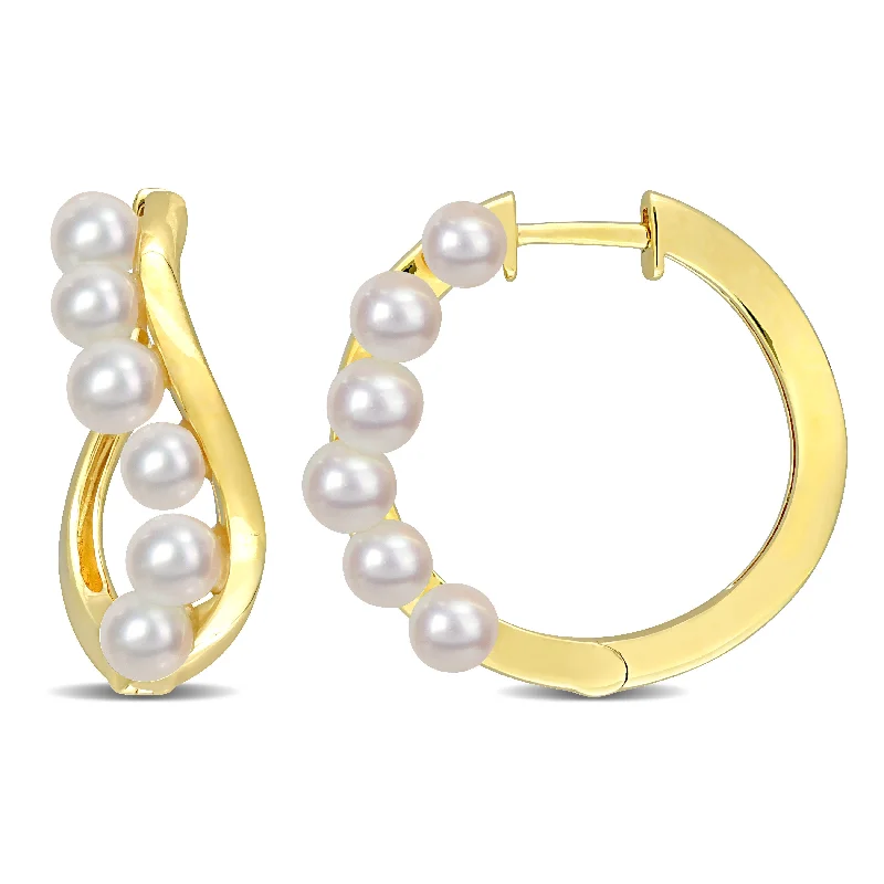 Shine In Style – Shop Jewelry Discounts Today Mimi & Max 3.5-4mm Cultured Freshwater Pearl Hoop Earrings in Yellow Silver Shine In Style – Shop Jewelry Discounts Today Mimi & Max 3.5-4mm Cultured Freshwater Pearl Hoop Earrings in Yellow Silver