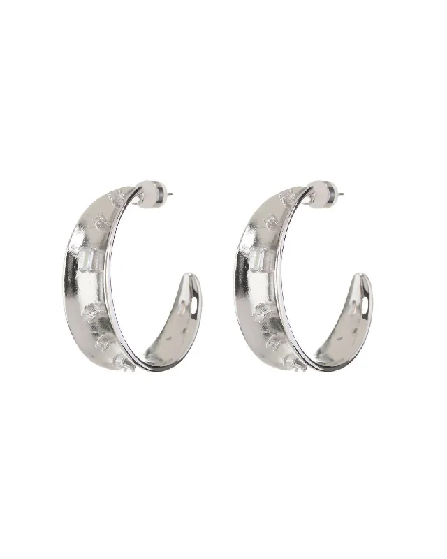Personalized Jewelry Sale – Meaningful Gifts At Great Prices Mixte Statement Hoops In Silver Personalized Jewelry Sale – Meaningful Gifts At Great Prices Mixte Statement Hoops In Silver