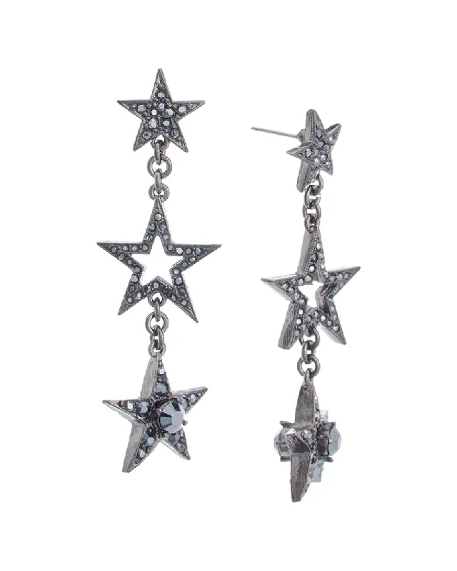 Exclusive Jewelry Sale – Shine For Less Oscar de la Renta 14K Starburst Earrings