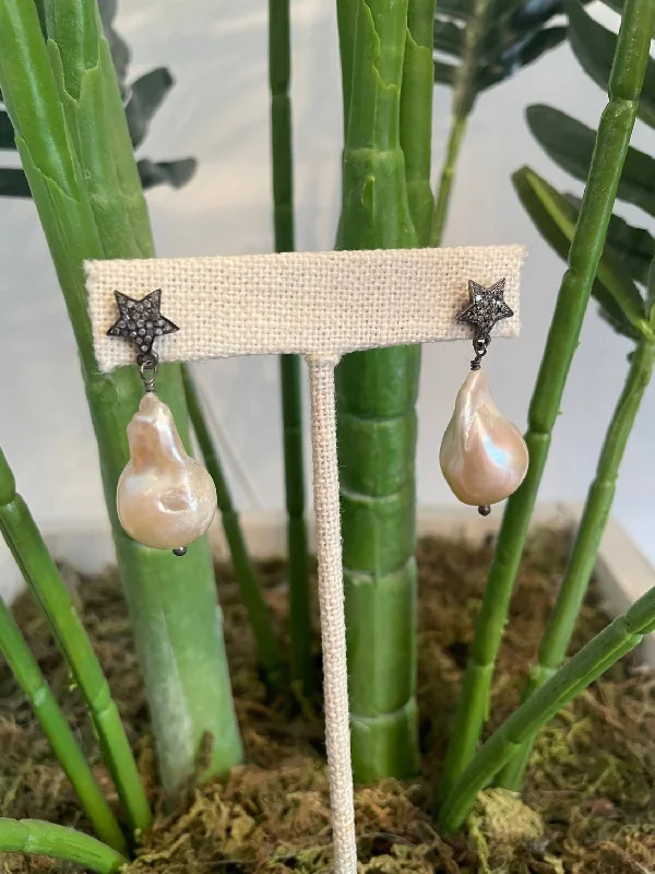 Don't Miss These Dazzling Jewelry Discounts Pearl Baroque Drop Earrings In Beige