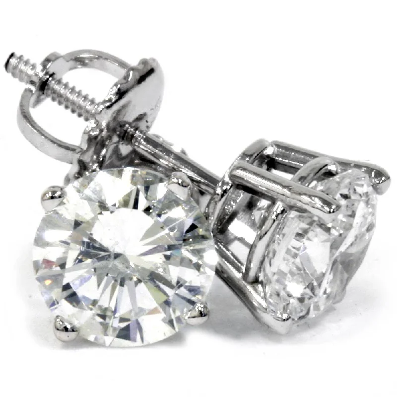 Shine In Style – Shop Jewelry Discounts Today Platinum 2 Ct T.W. Certified Natural Diamond Studs Screw Backs Shine In Style – Shop Jewelry Discounts Today Platinum 2 Ct T.W. Certified Natural Diamond Studs Screw Backs