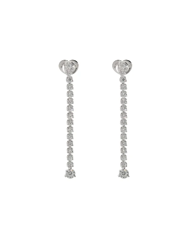 Luxury Handcrafted Jewelry For Elegant Looks Roberto Coin Cento Tulip Drop Diamond Earrings in 18k White Gold 4 1/5 Ctw Luxury Handcrafted Jewelry For Elegant Looks Roberto Coin Cento Tulip Drop Diamond Earrings in 18k White Gold 4 1/5 Ctw
