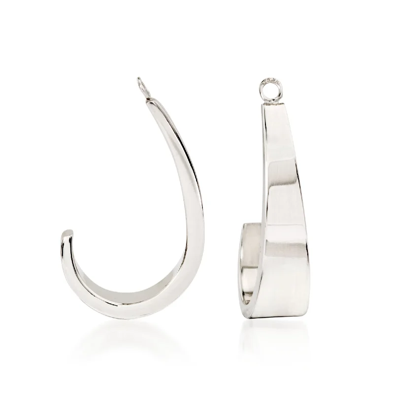 Sparkle For Less – Shop Our Limited-Time Jewelry Deals Ross-Simons 14kt White Gold J-Hoop Earring Jackets Sparkle For Less – Shop Our Limited-Time Jewelry Deals Ross-Simons 14kt White Gold J-Hoop Earring Jackets