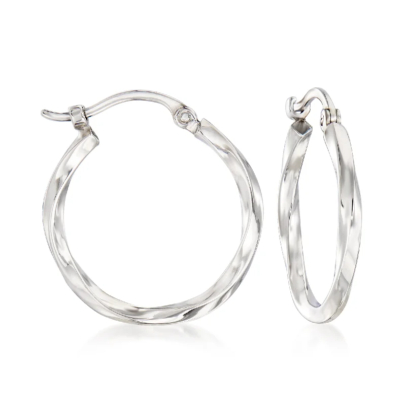 Limited-Time Jewelry Sale – Elegant Styles At Less Ross-Simons 14kt White Gold Twist-Motif Hoop Earrings Limited-Time Jewelry Sale – Elegant Styles At Less Ross-Simons 14kt White Gold Twist-Motif Hoop Earrings