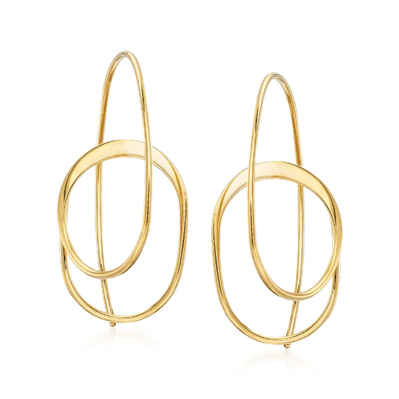 Upgrade Your Jewelry Collection For Less Ross-Simons 14kt Yellow Gold Curled Wire Drop Earrings Upgrade Your Jewelry Collection For Less Ross-Simons 14kt Yellow Gold Curled Wire Drop Earrings