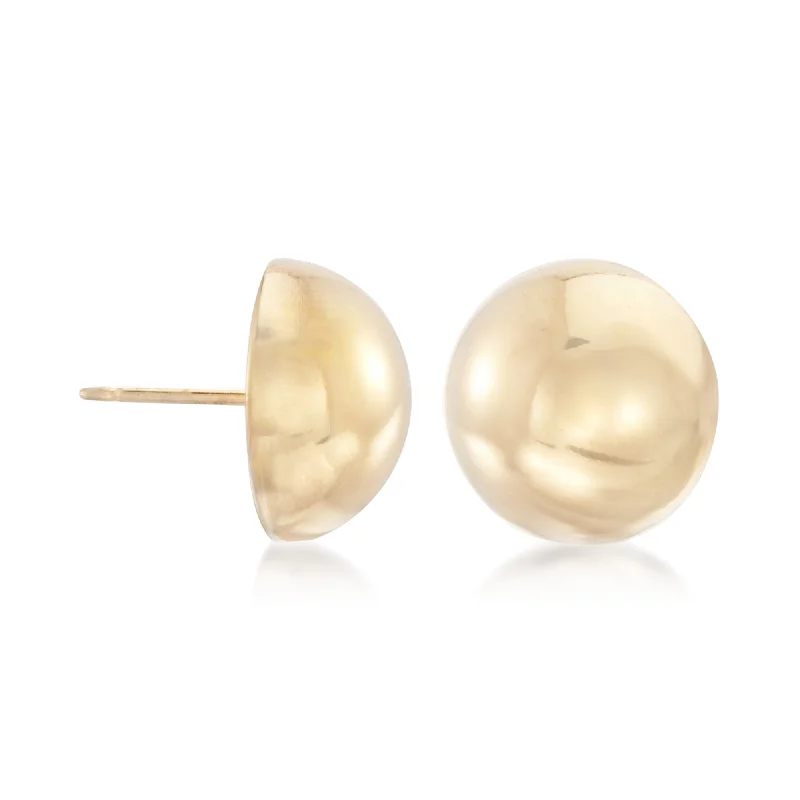 Versatile Layering Jewelry For Effortless Chic Ross-Simons 14kt Yellow Gold Domed Button Earrings Versatile Layering Jewelry For Effortless Chic Ross-Simons 14kt Yellow Gold Domed Button Earrings