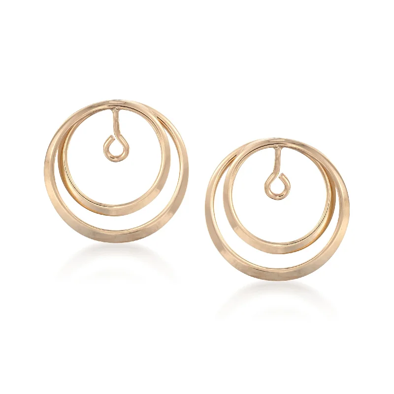 Modern Statement Jewelry For Bold Styling Ross-Simons 14kt Yellow Gold Double Loop Circle Earring Jackets Modern Statement Jewelry For Bold Styling Ross-Simons 14kt Yellow Gold Double Loop Circle Earring Jackets