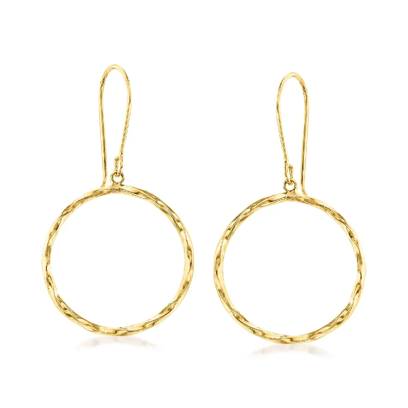 Affordable Glamour – Premium Jewelry For Less Ross-Simons 14kt Yellow Gold Open-Circle Drop Earrings Affordable Glamour – Premium Jewelry For Less Ross-Simons 14kt Yellow Gold Open-Circle Drop Earrings