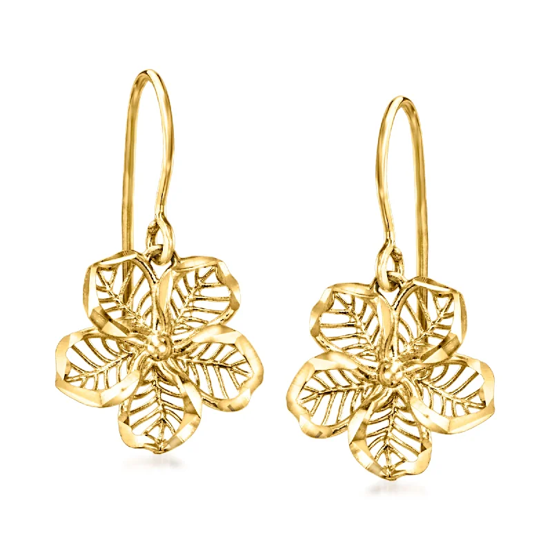 Save On Luxury Jewelry Pieces – Limited-Time Offers Ross-Simons 14kt Yellow Gold Openwork Flower Drop Earrings Save On Luxury Jewelry Pieces – Limited-Time Offers Ross-Simons 14kt Yellow Gold Openwork Flower Drop Earrings