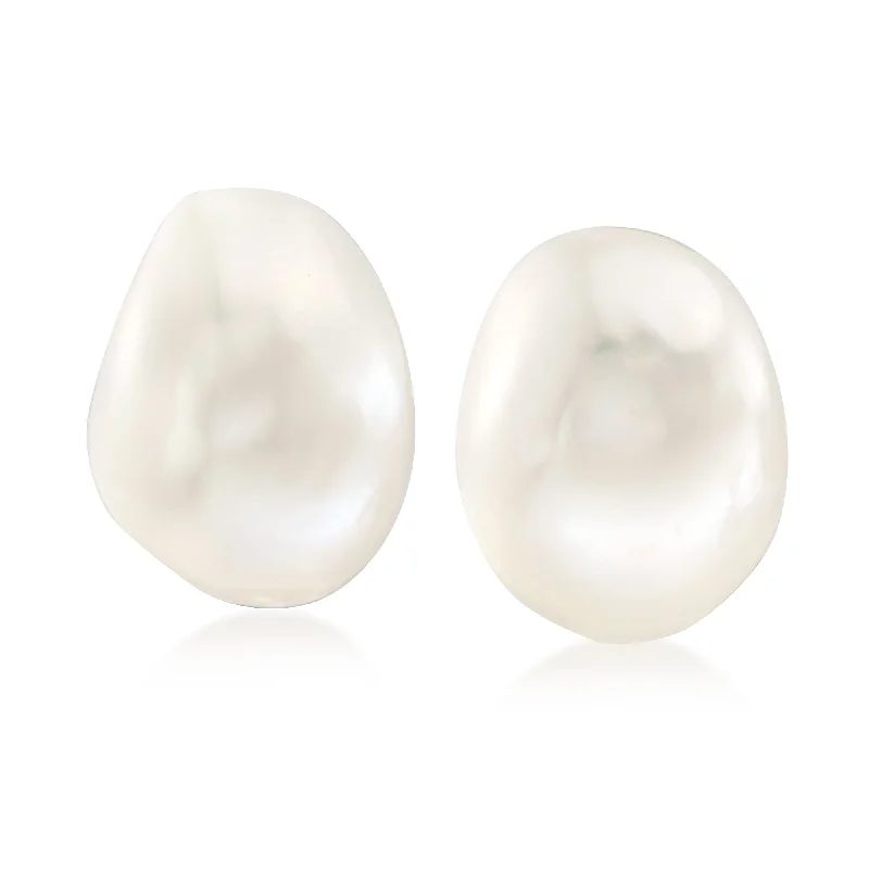The Perfect Jewelry Piece At The Perfect Discount Ross-Simons 16x13mm Cultured Baroque Pearl Earrings in 14kt Yellow Gold The Perfect Jewelry Piece At The Perfect Discount Ross-Simons 16x13mm Cultured Baroque Pearl Earrings in 14kt Yellow Gold