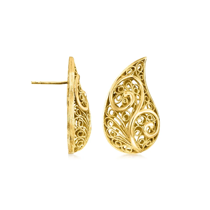 Best Jewelry Deals – Shop Premium Pieces At Great Prices Ross-Simons 18kt Gold Over Sterling Filigree Teardrop Earrings Best Jewelry Deals – Shop Premium Pieces At Great Prices Ross-Simons 18kt Gold Over Sterling Filigree Teardrop Earrings