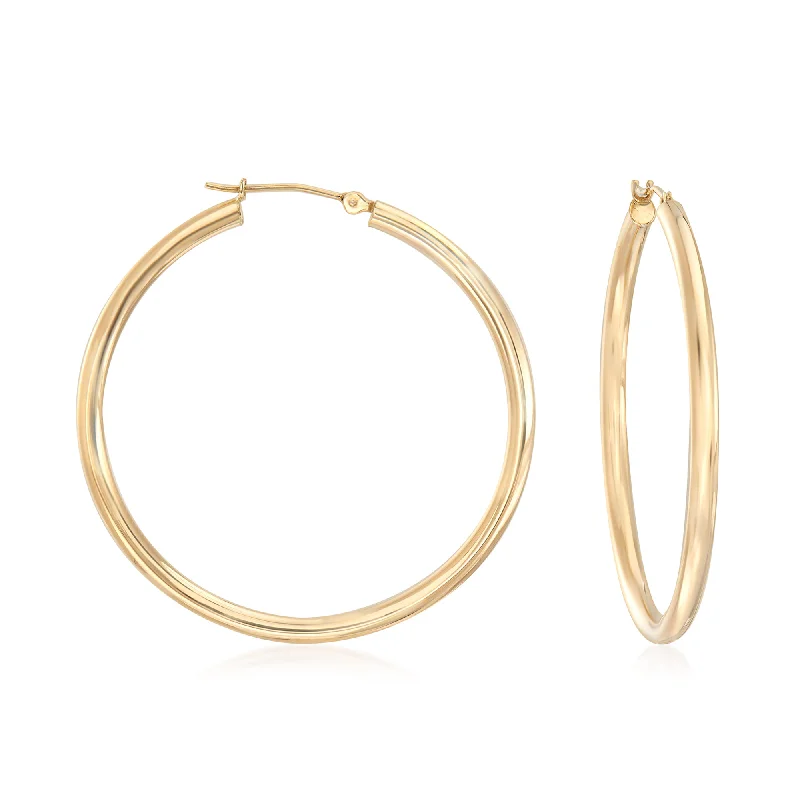 Limited-Time Offer On Elegant Jewelry Pieces Ross-Simons 2.5mm 14kt Yellow Gold Hoop Earrings Limited-Time Offer On Elegant Jewelry Pieces Ross-Simons 2.5mm 14kt Yellow Gold Hoop Earrings