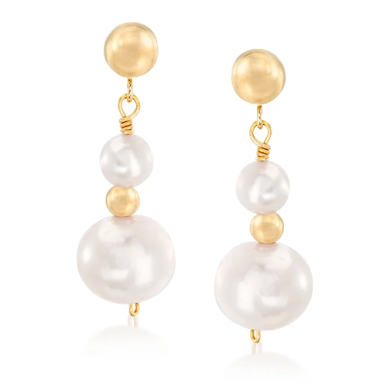 Handcrafted Jewelry Sale – Unique Designs At Low Prices Ross-Simons 5-9mm Cultured Pearl Drop Earrings in 14kt Yellow Gold Handcrafted Jewelry Sale – Unique Designs At Low Prices Ross-Simons 5-9mm Cultured Pearl Drop Earrings in 14kt Yellow Gold