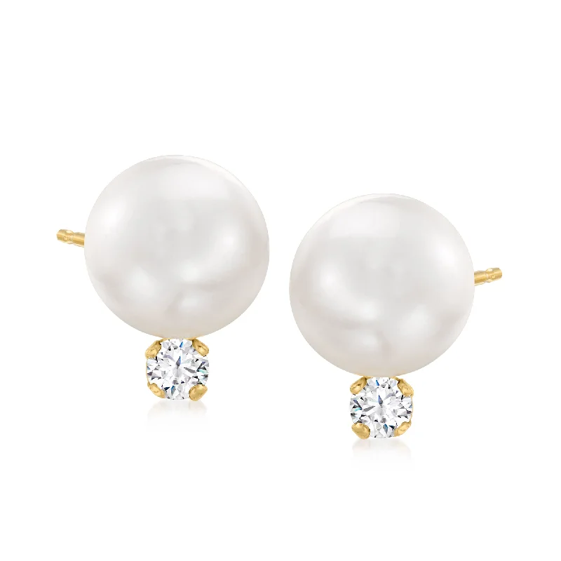 Personalized Jewelry Sale – Unique Pieces At Great Prices Ross-Simons 7-7.5mm Cultured Akoya Pearl and . Diamond Accent Earrings in 14kt Yellow Gold Personalized Jewelry Sale – Unique Pieces At Great Prices Ross-Simons 7-7.5mm Cultured Akoya Pearl and . Diamond Accent Earrings in 14kt Yellow Gold