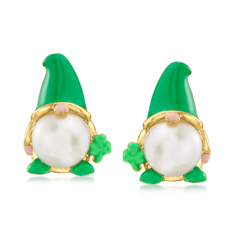 Holiday Jewelry Sale – Perfect Gifts At The Best Prices Ross-Simons 8-8.5mm Cultured Pearl and Green Enamel St. Patrick's Day Gnome Earrings in 18kt Gold Over Sterling Holiday Jewelry Sale – Perfect Gifts At The Best Prices Ross-Simons 8-8.5mm Cultured Pearl and Green Enamel St. Patrick's Day Gnome Earrings in 18kt Gold Over Sterling