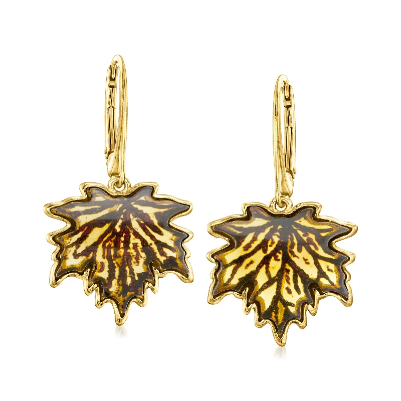 High-End Jewelry, Now More Affordable Than Ever Ross-Simons Amber Leaf Drop Earrings in 18kt Gold Over Sterling High-End Jewelry, Now More Affordable Than Ever Ross-Simons Amber Leaf Drop Earrings in 18kt Gold Over Sterling