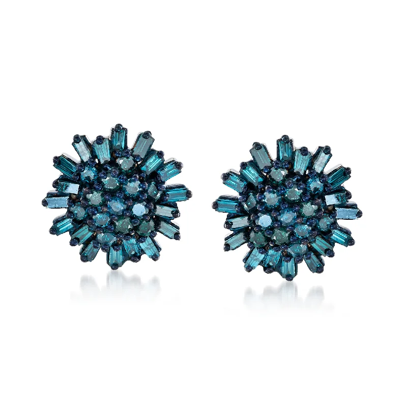 Sparkle On A Budget – Fine Jewelry For Less Ross-Simons Blue Diamond Earrings in Sterling Silver Sparkle On A Budget – Fine Jewelry For Less Ross-Simons Blue Diamond Earrings in Sterling Silver