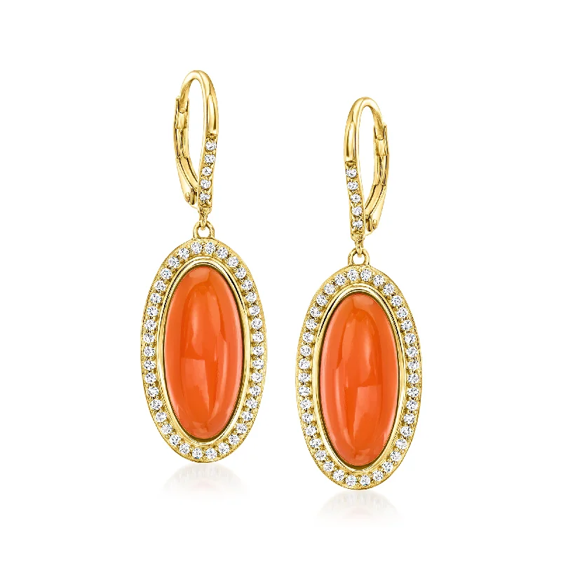 Must-Have Jewelry Pieces At Reduced Prices Ross-Simons Carnelian and White Topaz Drop Earrings in 18kt Gold Over Sterling Must-Have Jewelry Pieces At Reduced Prices Ross-Simons Carnelian and White Topaz Drop Earrings in 18kt Gold Over Sterling