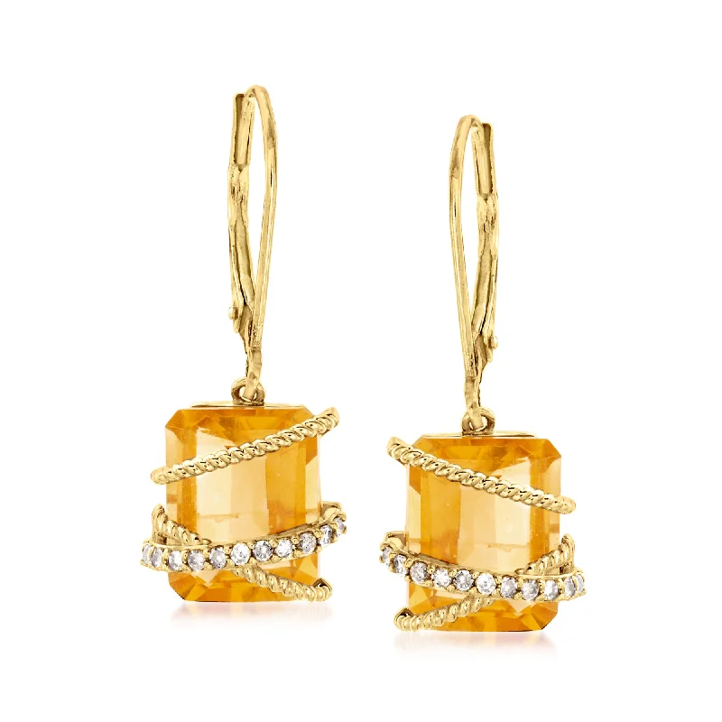 Modern Jewelry At Exclusive Discounts – Shop Today Ross-Simons Citrine and . Diamond Drop Earrings in 14kt Yellow Gold Modern Jewelry At Exclusive Discounts – Shop Today Ross-Simons Citrine and . Diamond Drop Earrings in 14kt Yellow Gold