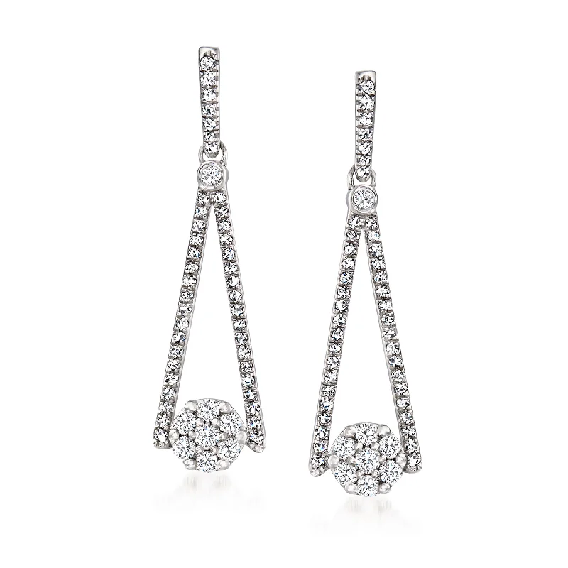 Celebrate With Sparkle – Jewelry Sale Now Live Ross-Simons Diamond Cluster Drop Earrings in Sterling Silver Celebrate With Sparkle – Jewelry Sale Now Live Ross-Simons Diamond Cluster Drop Earrings in Sterling Silver