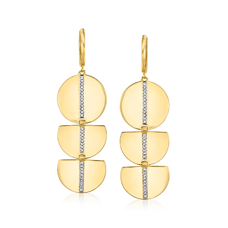 Limited-Stock Jewelry Sale – Shop Before It's Gone Ross-Simons Diamond Geometric Drop Earrings in 18kt Gold Over Sterling Limited-Stock Jewelry Sale – Shop Before It's Gone Ross-Simons Diamond Geometric Drop Earrings in 18kt Gold Over Sterling