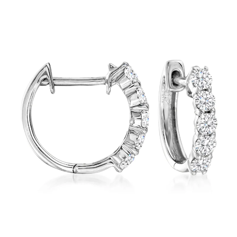 Your Dream Jewelry At Dream Prices – Shop Now Ross-Simons Round Brilliant-Cut Diamond Huggie Hoop Earrings in 14kt White Gold Your Dream Jewelry At Dream Prices – Shop Now Ross-Simons Round Brilliant-Cut Diamond Huggie Hoop Earrings in 14kt White Gold