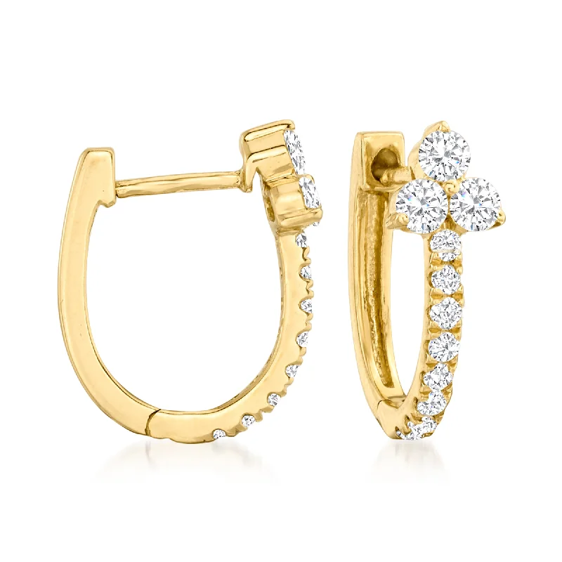 Affordable Elegance – Special Jewelry Sale Now Live Ross-Simons Diamond Trio Huggie Hoop Earrings in 14kt Yellow Gold Affordable Elegance – Special Jewelry Sale Now Live Ross-Simons Diamond Trio Huggie Hoop Earrings in 14kt Yellow Gold