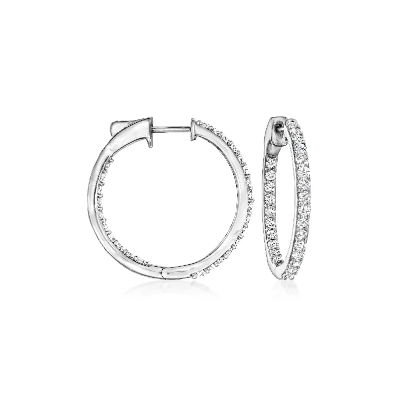 Best-Selling Jewelry Now Available At Special Deals Ross-Simons Diamond Inside-Outside Hoop Earrings in Sterling Silver Best-Selling Jewelry Now Available At Special Deals Ross-Simons Diamond Inside-Outside Hoop Earrings in Sterling Silver