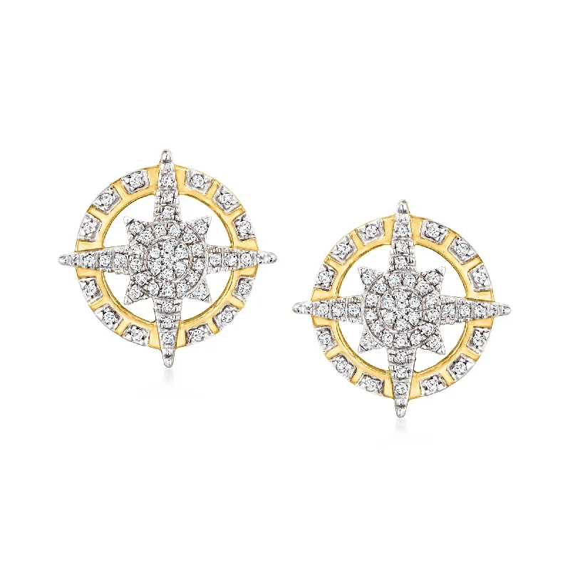 Exclusive Jewelry Bundles At Discounted Rates Ross-Simons Diamond North Star Earrings in 14kt Yellow Gold Exclusive Jewelry Bundles At Discounted Rates Ross-Simons Diamond North Star Earrings in 14kt Yellow Gold