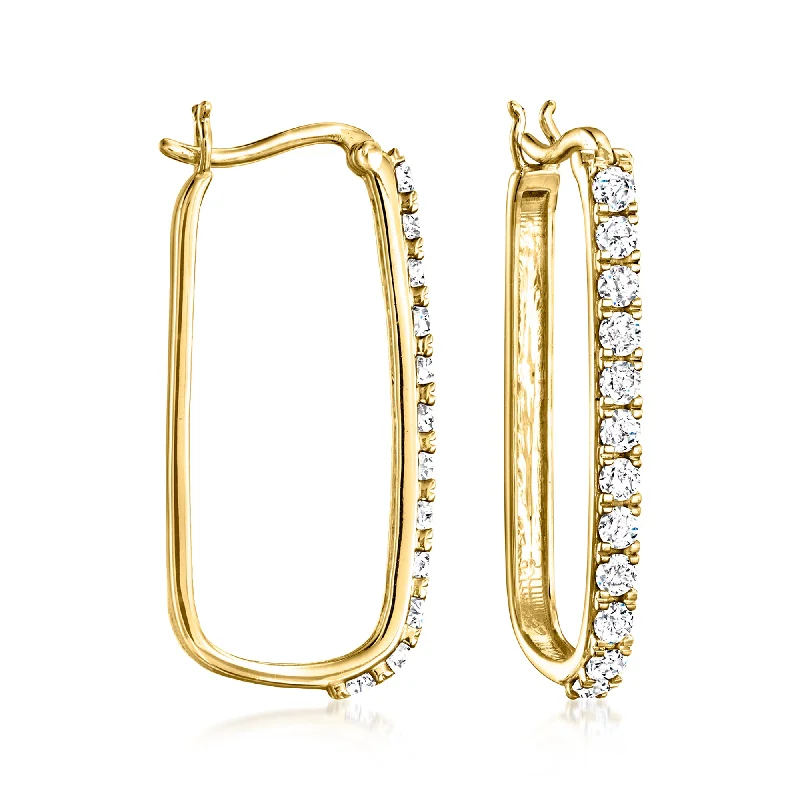 Shop Dazzling Jewelry At The Best Prices Ross-Simons Diamond Paper Clip Link Hoop Earrings in 18kt Gold Over Sterling Shop Dazzling Jewelry At The Best Prices Ross-Simons Diamond Paper Clip Link Hoop Earrings in 18kt Gold Over Sterling
