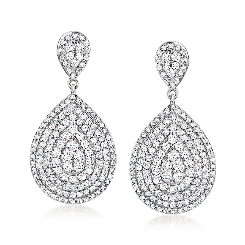 Buy More, Save More On Stunning Jewelry Designs Ross-Simons Diamond Teardrop Earrings in Sterling Silver Buy More, Save More On Stunning Jewelry Designs Ross-Simons Diamond Teardrop Earrings in Sterling Silver