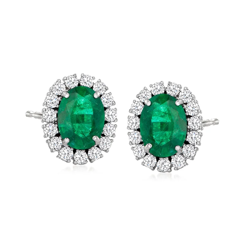 Exclusive Jewelry Offers – Sparkle For Less Ross-Simons Emerald and Diamond Earrings in 18kt White Gold Exclusive Jewelry Offers – Sparkle For Less Ross-Simons Emerald and Diamond Earrings in 18kt White Gold