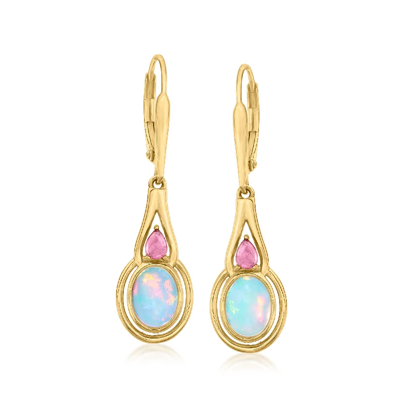Limited-Stock Jewelry Clearance – Grab Your Favorites Now Ross-Simons Ethiopian Opal and . Pink Tourmaline Drop Earrings in 18kt Gold Over Sterling Limited-Stock Jewelry Clearance – Grab Your Favorites Now Ross-Simons Ethiopian Opal and . Pink Tourmaline Drop Earrings in 18kt Gold Over Sterling