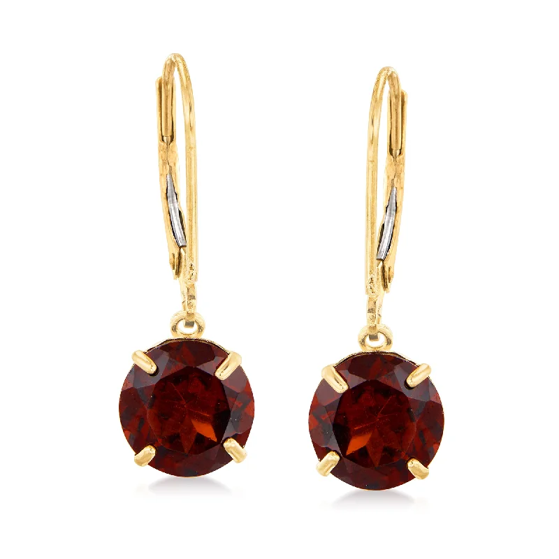 Customized Silver Jewelry For Unique Style Ross-Simons Garnet Drop Earrings in 14kt Yellow Gold Customized Silver Jewelry For Unique Style Ross-Simons Garnet Drop Earrings in 14kt Yellow Gold