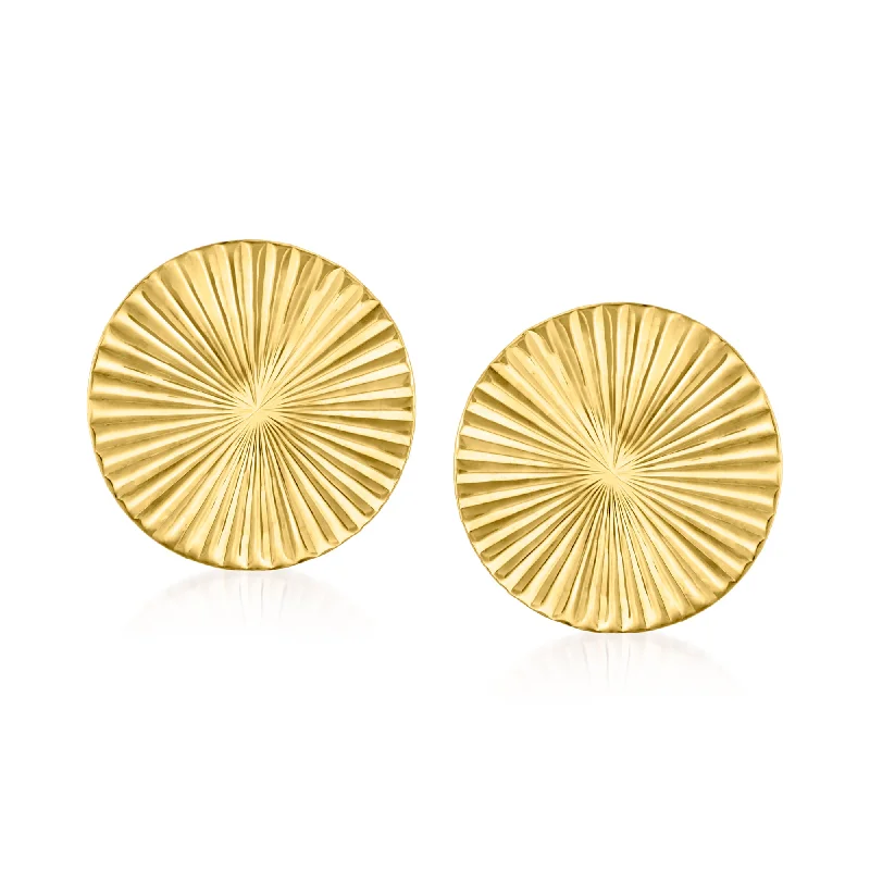 Buy More, Save More On Stunning Jewelry Pieces Ross-Simons Italian 14kt Yellow Gold Starburst Circle Earrings Buy More, Save More On Stunning Jewelry Pieces Ross-Simons Italian 14kt Yellow Gold Starburst Circle Earrings