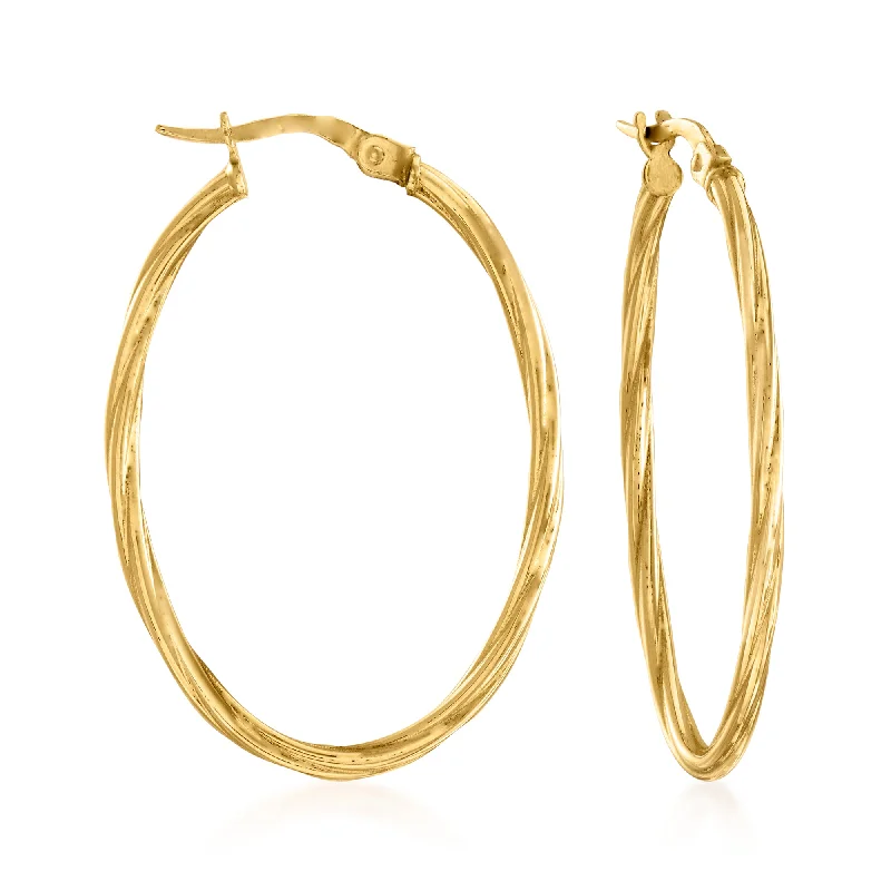Seasonal Jewelry Deals – Elevate Your Style Ross-Simons Italian 18kt Yellow Gold Oval-Shaped Twisted Hoop Earrings Seasonal Jewelry Deals – Elevate Your Style Ross-Simons Italian 18kt Yellow Gold Oval-Shaped Twisted Hoop Earrings