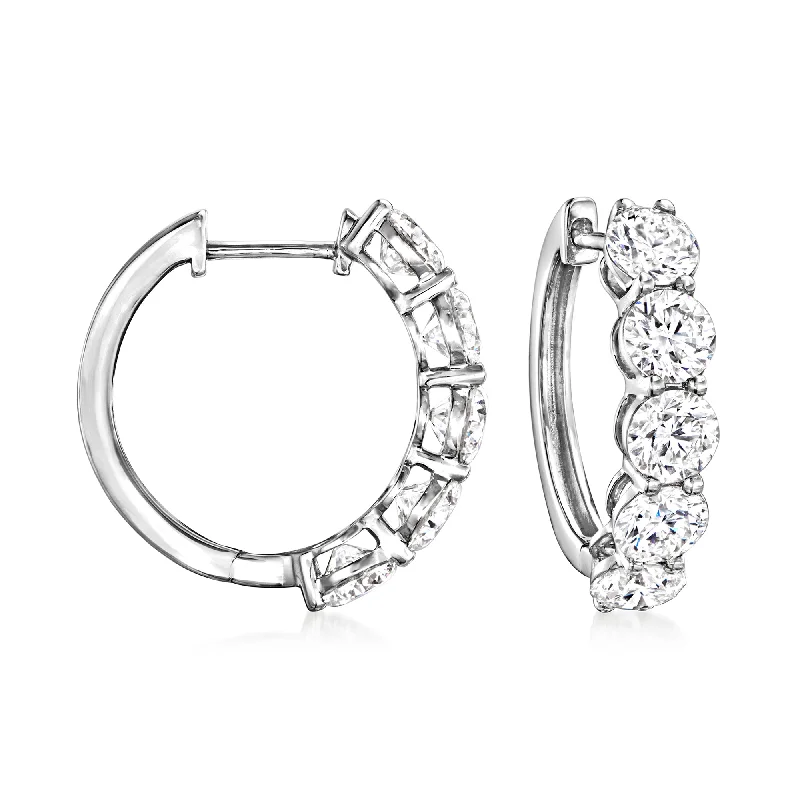 Exclusive Jewelry Offers – Shine For Less Ross-Simons Lab-Grown Diamond 5-Stone Hoop Earrings in 14kt White Gold Exclusive Jewelry Offers – Shine For Less Ross-Simons Lab-Grown Diamond 5-Stone Hoop Earrings in 14kt White Gold