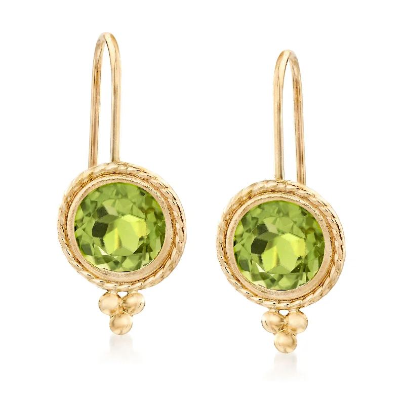 Luxury Meets Affordability – Jewelry Sale Live Now Ross-Simons Peridot Drop Earrings in 14kt Yellow Gold Luxury Meets Affordability – Jewelry Sale Live Now Ross-Simons Peridot Drop Earrings in 14kt Yellow Gold
