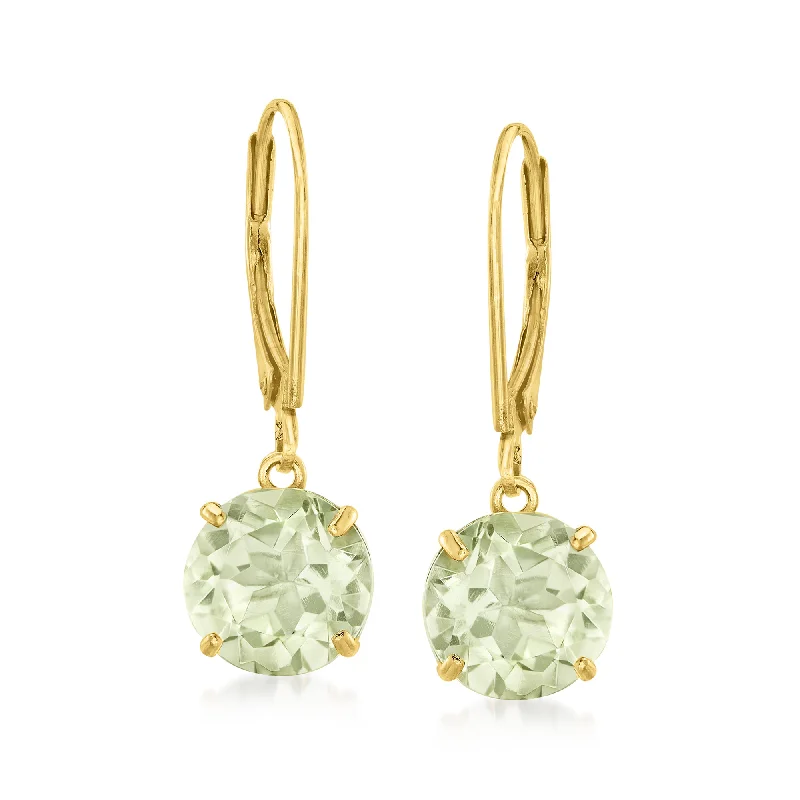 Discounted Luxury Jewelry – Shine Without The Splurge Ross-Simons Prasiolite Drop Earrings in 14kt Yellow Gold Discounted Luxury Jewelry – Shine Without The Splurge Ross-Simons Prasiolite Drop Earrings in 14kt Yellow Gold