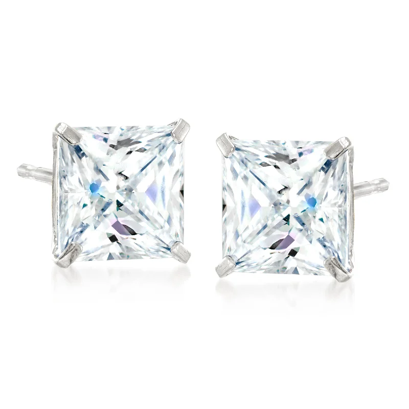 Sparkle For Less – Shop Our Limited-Time Jewelry Deals Ross-Simons Princess-Cut CZ in 14kt White Gold Sparkle For Less – Shop Our Limited-Time Jewelry Deals Ross-Simons Princess-Cut CZ in 14kt White Gold