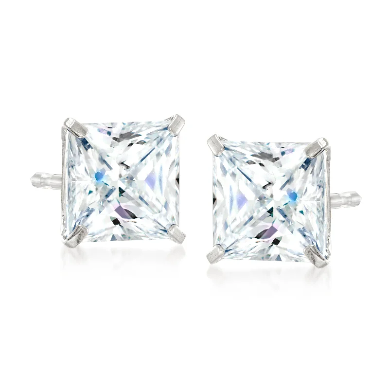 Don't Miss Out On Bestselling Jewelry At Special Prices Ross-Simons Princess-Cut CZ in 14kt White Gold Don't Miss Out On Bestselling Jewelry At Special Prices Ross-Simons Princess-Cut CZ in 14kt White Gold