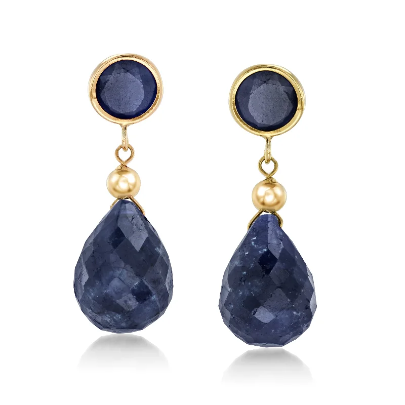 Timeless Beauty, Unbeatable Deals – Jewelry Sale On Ross-Simons Sapphire Drop Earrings in 14kt Yellow Gold Timeless Beauty, Unbeatable Deals – Jewelry Sale On Ross-Simons Sapphire Drop Earrings in 14kt Yellow Gold