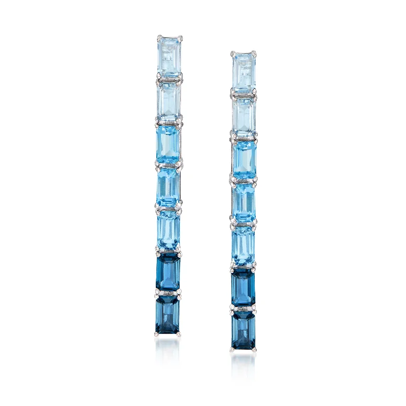 Exclusive Jewelry Sale – Grab Timeless Pieces Now Ross-Simons Sky, Swiss and London Blue Topaz Ombre Drop Earrings in Sterling Silver Exclusive Jewelry Sale – Grab Timeless Pieces Now Ross-Simons Sky, Swiss and London Blue Topaz Ombre Drop Earrings in Sterling Silver