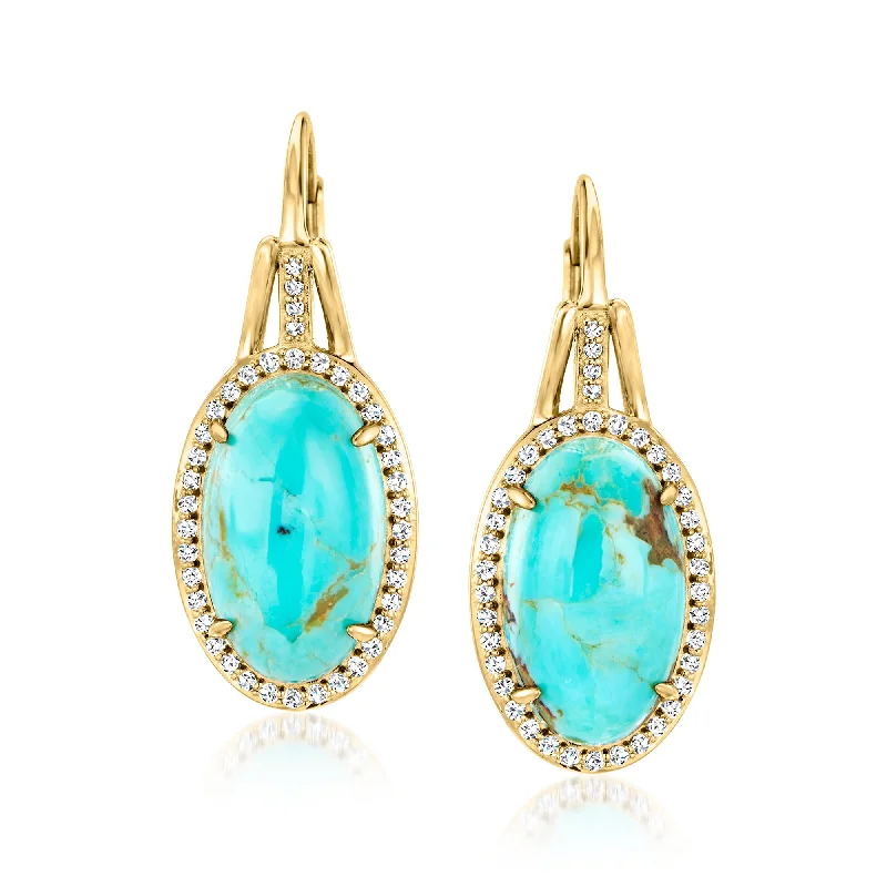 Exclusive Jewelry Sale Event – Shop Now Ross-Simons Turquoise and . White Topaz Drop Earrings in 18kt Gold Over Sterling Exclusive Jewelry Sale Event – Shop Now Ross-Simons Turquoise and . White Topaz Drop Earrings in 18kt Gold Over Sterling
