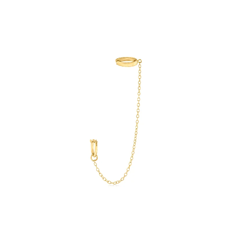 Seasonal Jewelry Sale – Upgrade Your Collection RS Pure by Ross-Simons 14kt Yellow Gold Single Hoop and Cuff Earring Seasonal Jewelry Sale – Upgrade Your Collection RS Pure by Ross-Simons 14kt Yellow Gold Single Hoop and Cuff Earring