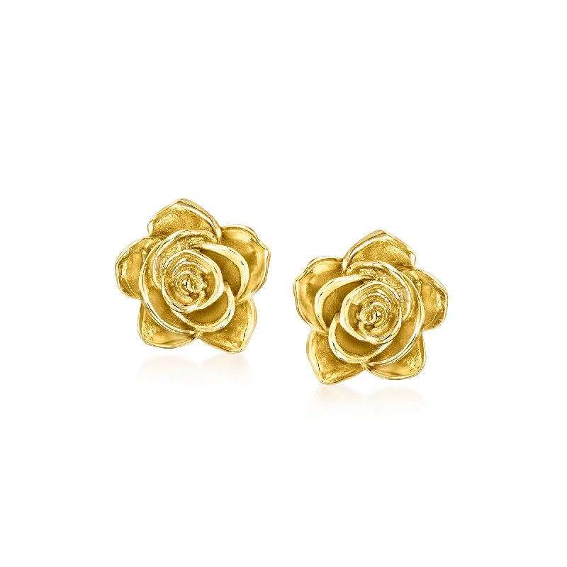 Seasonal Jewelry Clearance – Best Styles At The Lowest Prices RS Pure by Ross-Simons Italian 14kt Yellow Gold Rose Earrings Seasonal Jewelry Clearance – Best Styles At The Lowest Prices RS Pure by Ross-Simons Italian 14kt Yellow Gold Rose Earrings