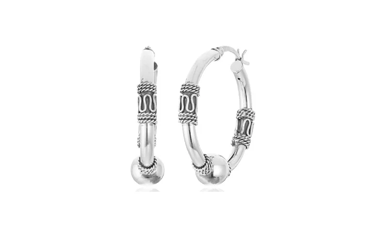 Don't Miss Out On Jaw-Dropping Jewelry Discounts Sterling Silver Balinese Beaded Hoop Earrings Don't Miss Out On Jaw-Dropping Jewelry Discounts Sterling Silver Balinese Beaded Hoop Earrings